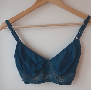 Teal Longline Bralette - Fortnight - 30F